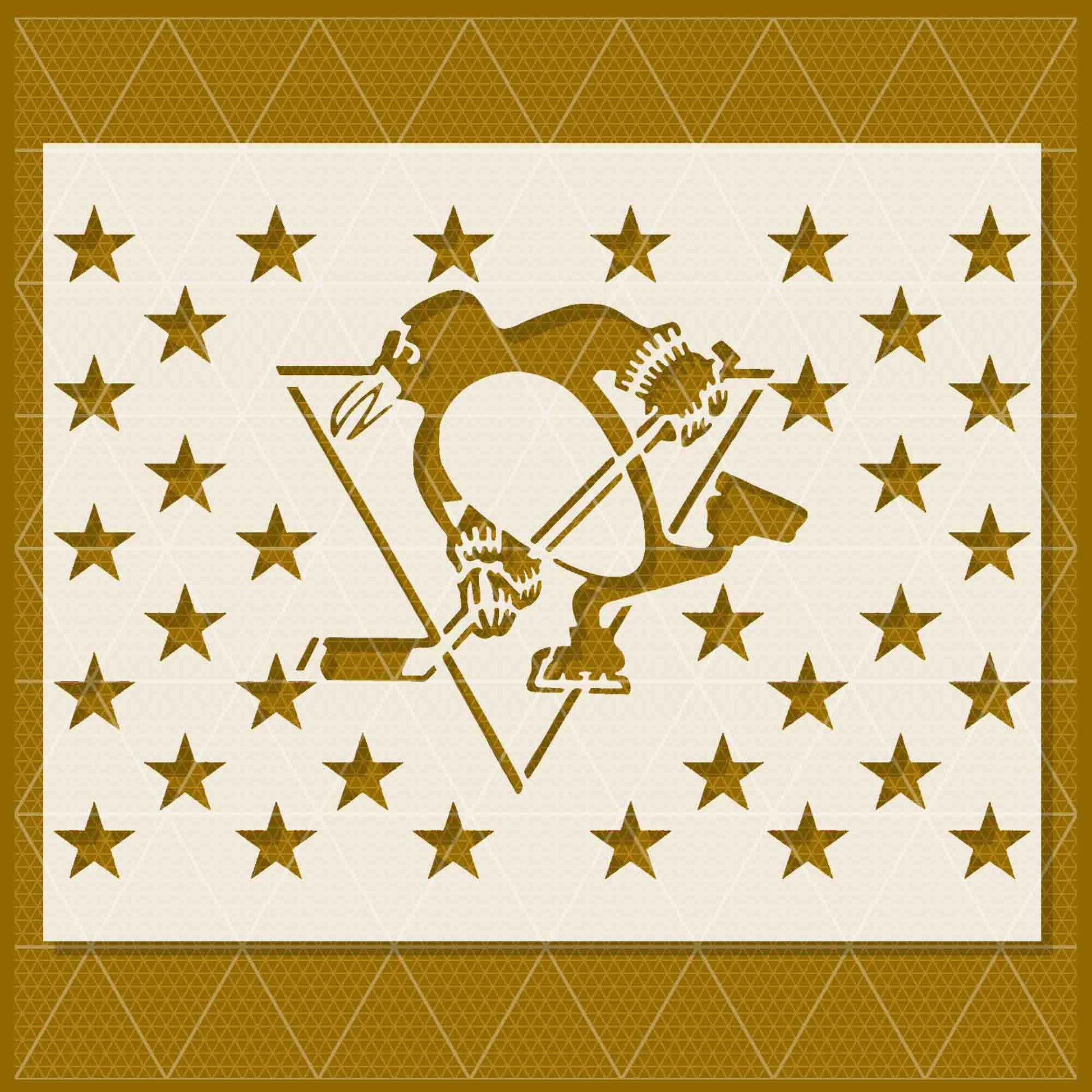 Pittsburgh penguins stencil