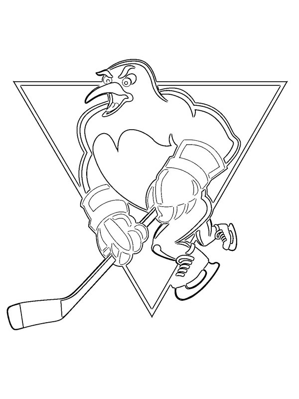 Ausmalbild pittsburgh penguins