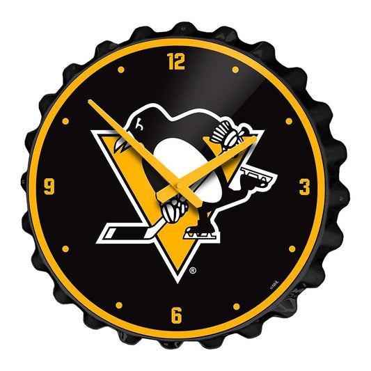 Pittsburgh penguins bottle cap wall clock