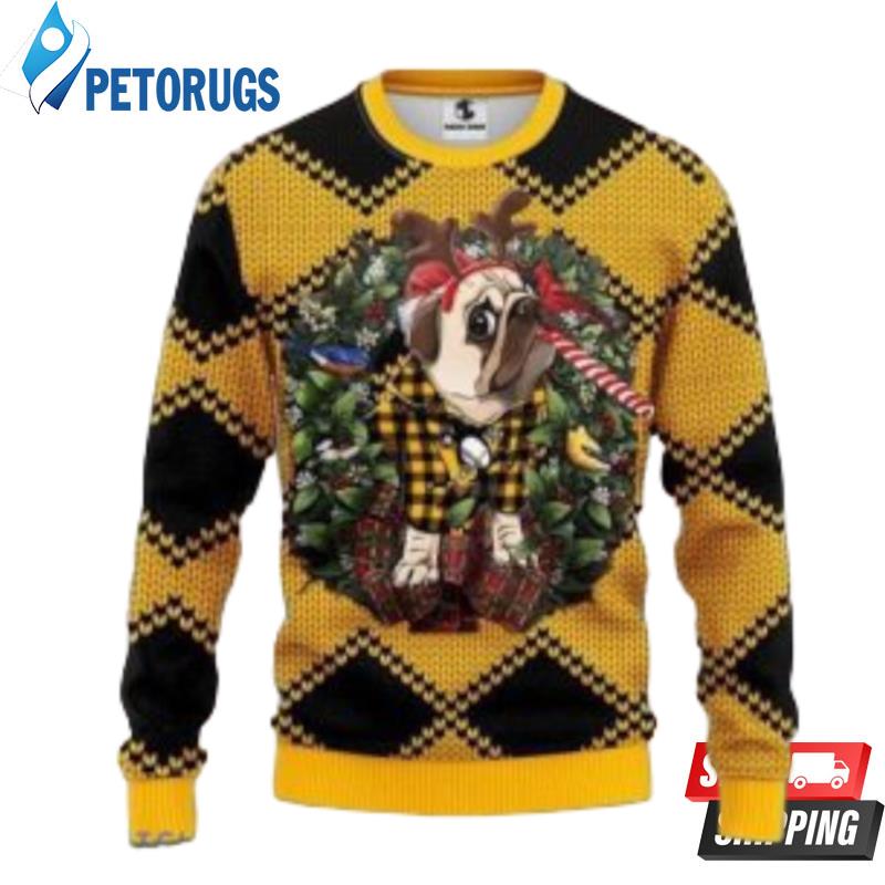 Nhl pittsburgh penguins pug dog christmas ugly christmas sweaters