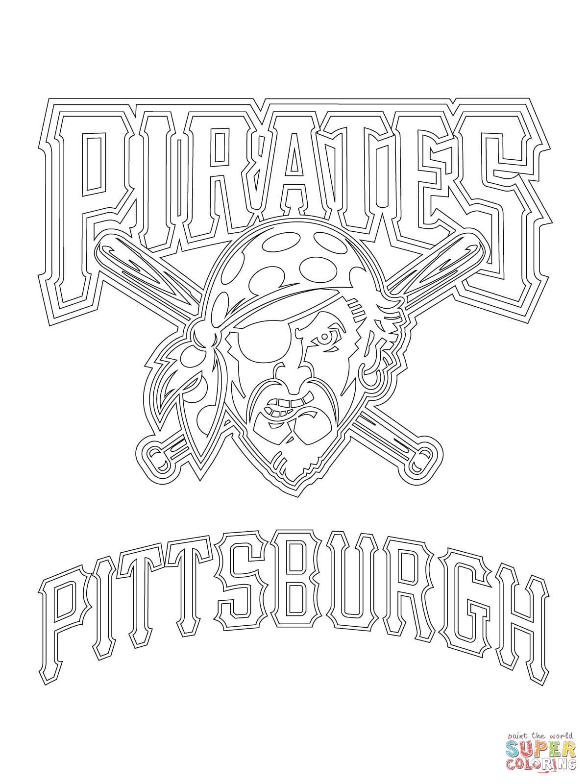 Pittsburgh pirates logo coloring page free printable coloring pages pirate coloring pages coloring pages bear coloring pages