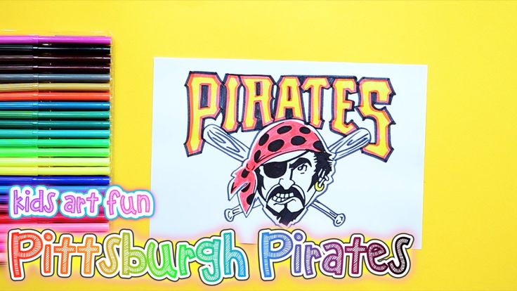 How to draw and color the pittsburgh pirates