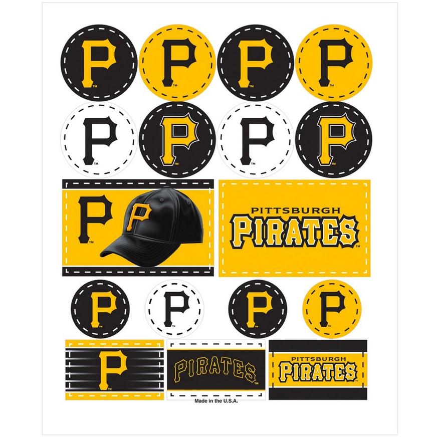 Pittsburgh pirates stickers sheet party city