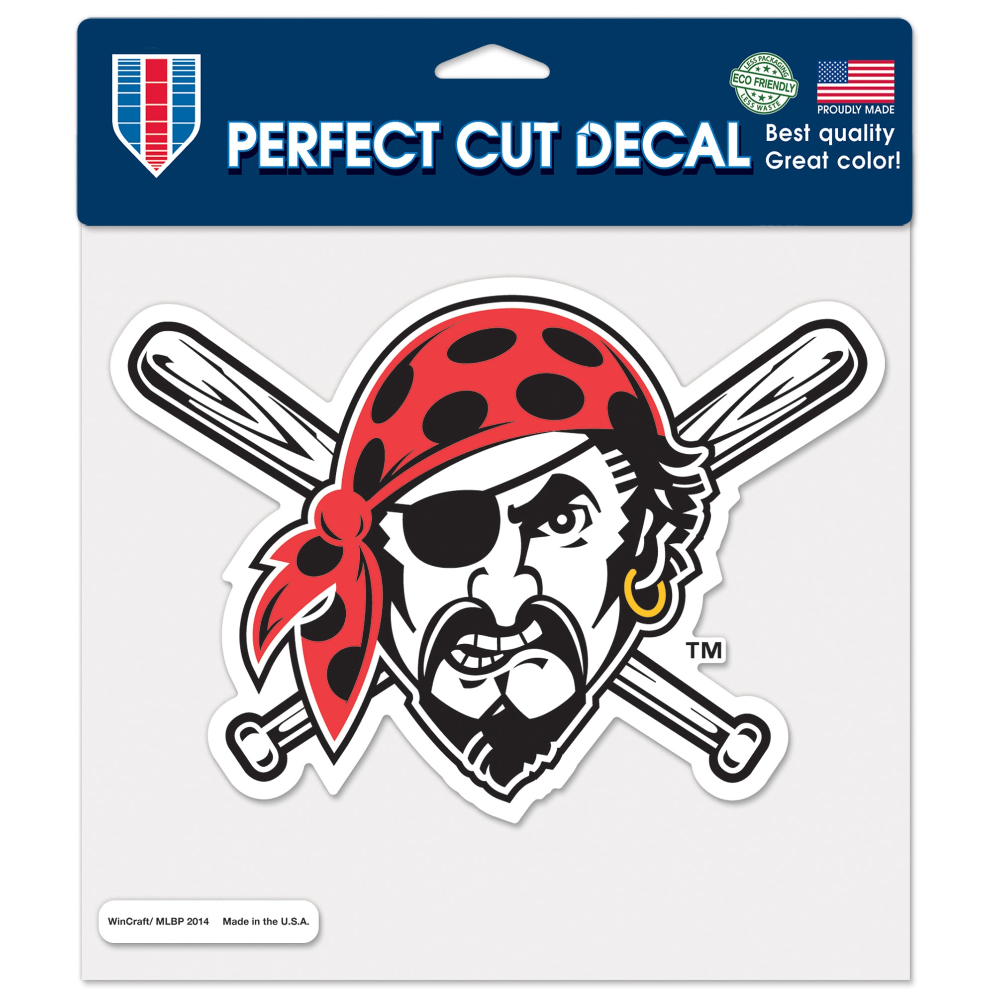 Wincraft pittsburgh pirates x color decal the pen centre