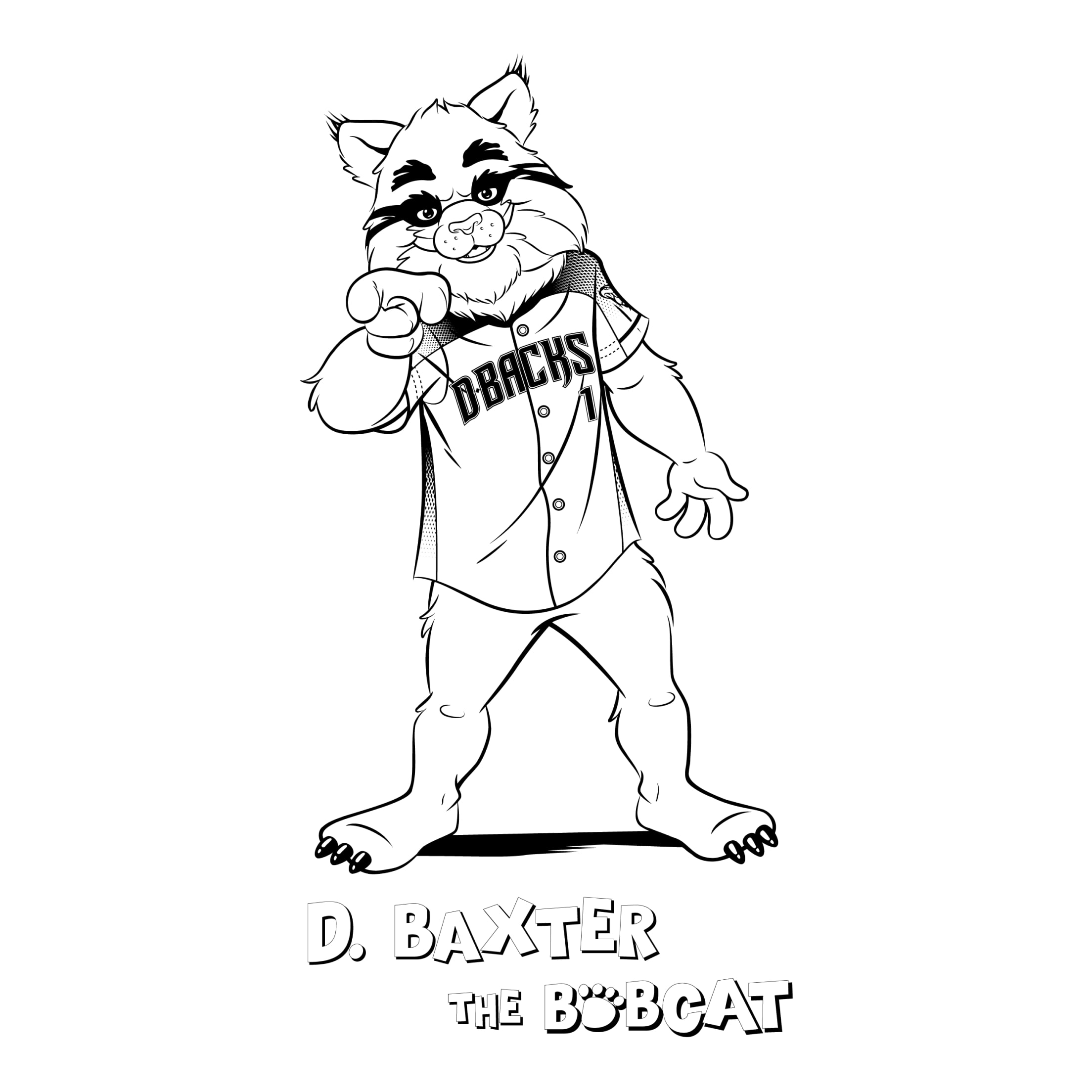Coloring pages arizona diamondbacks