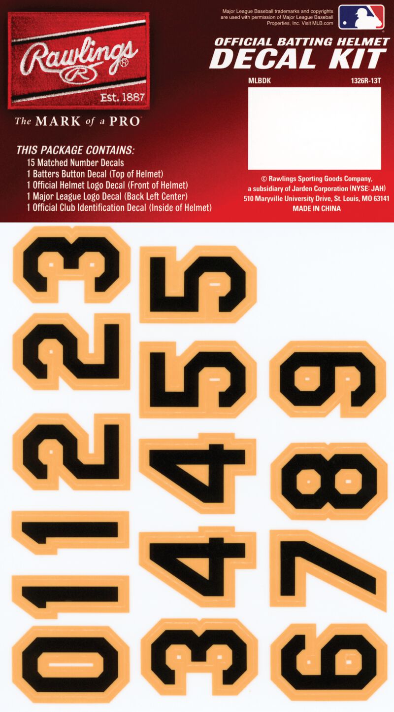 Mlb pittsburgh pirates decal kit