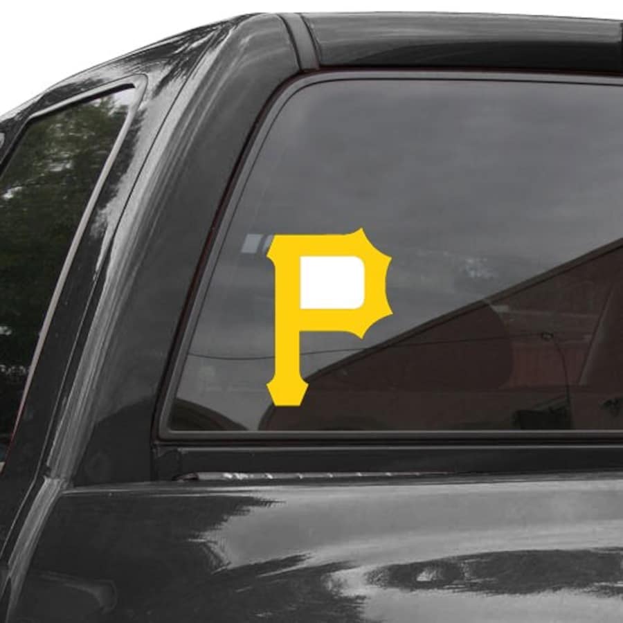 Pittsburgh pirates color team logo car decal