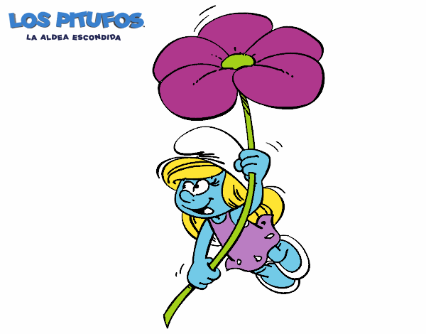 Dibujo de la flor mas bella pintado por en el dãa