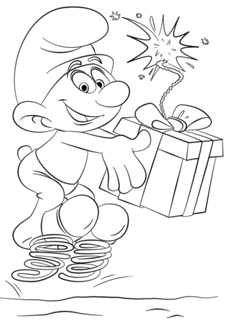 Dibujo de pitufo tontãn para colorear dibujos para colorear imprimir gratis