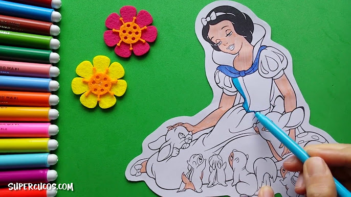 Speed coloring for kids favourite cartoon characters colorear personajes de dibujos animados