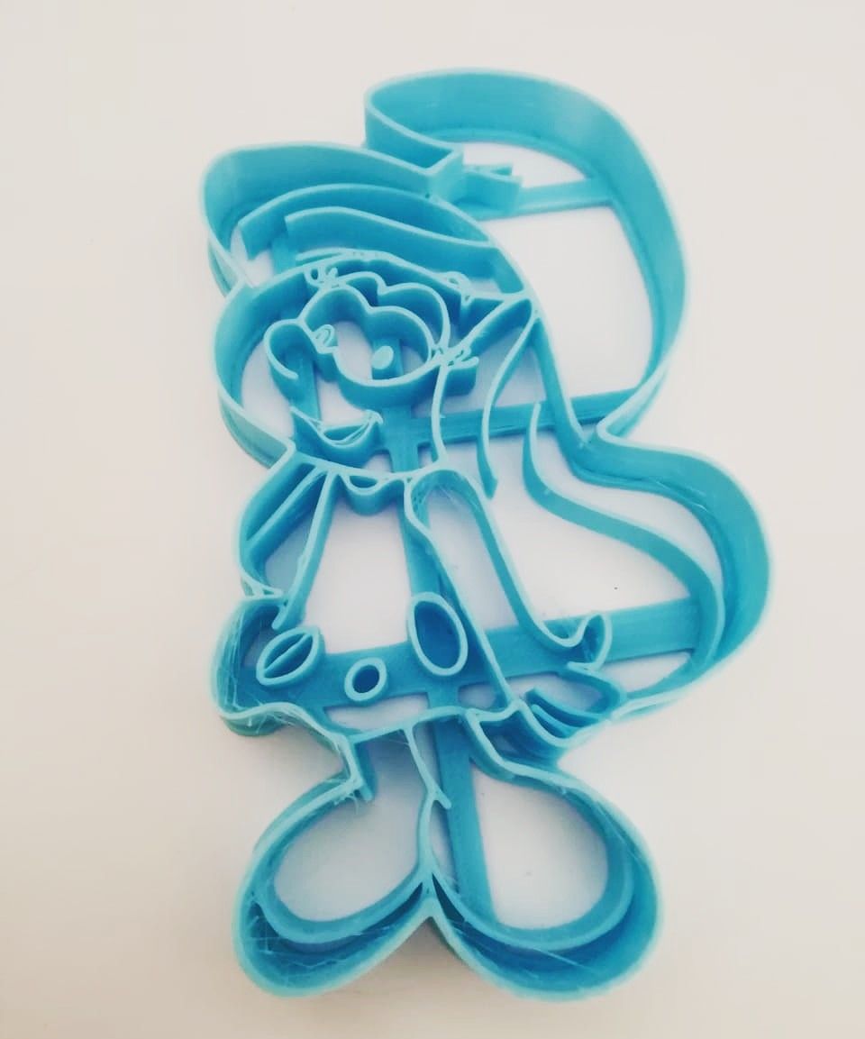 Pitufina in coloring pages cookie cutters smurfs