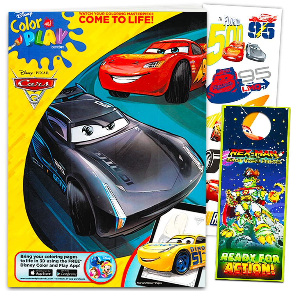 Disneypixar cars coloring book with stickers the fast lane pages toys