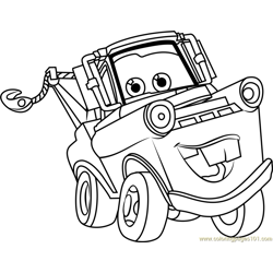 Disney cars coloring pages for kids