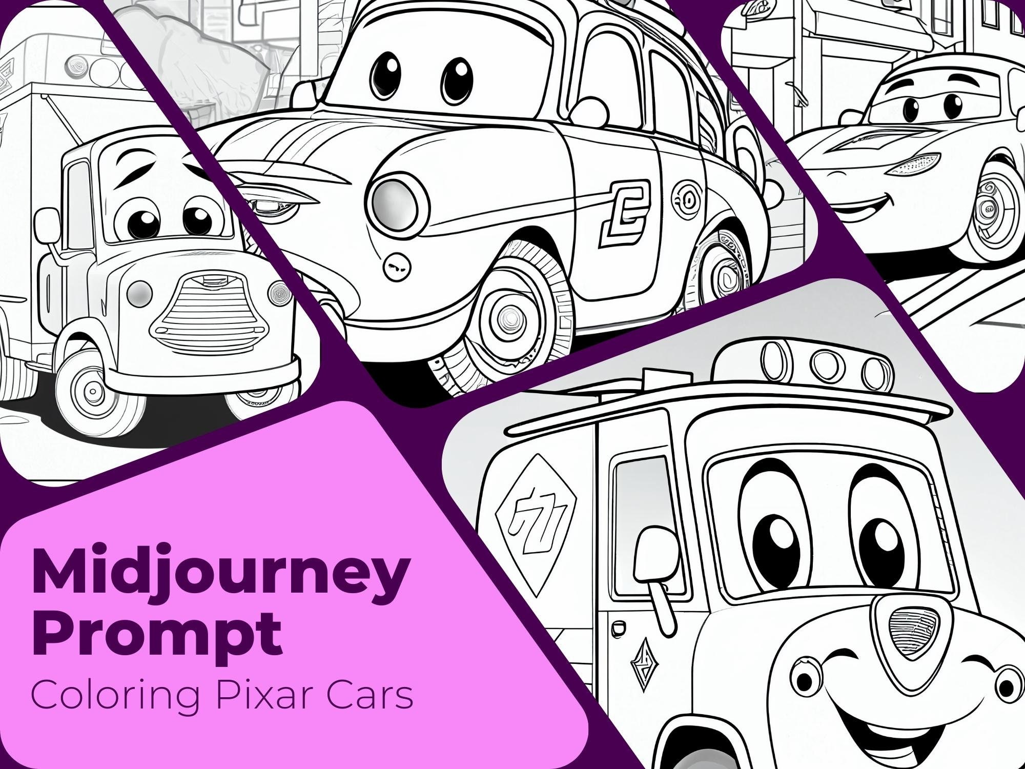 Pixar coloring page