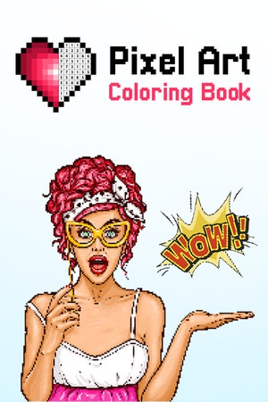 How long is pixel art coloring book