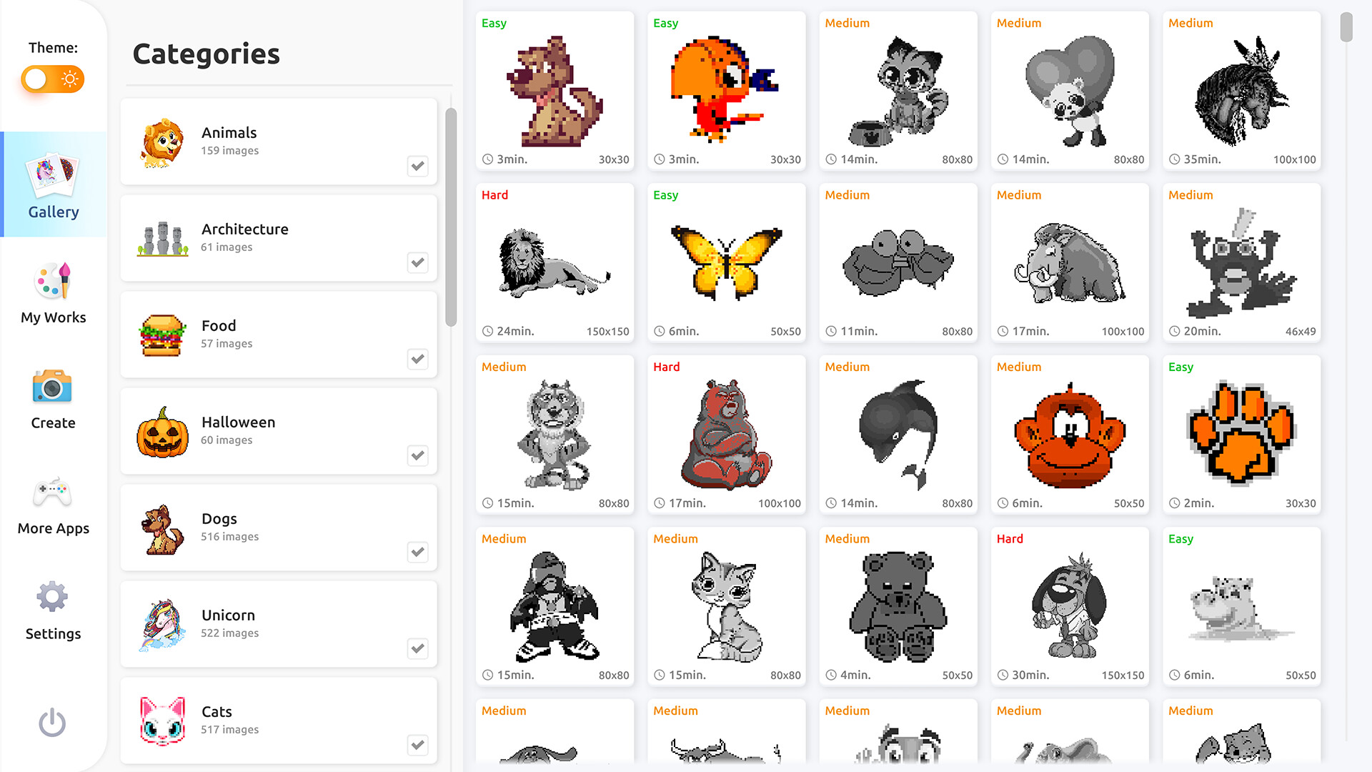 Pixel art coloring book on steam