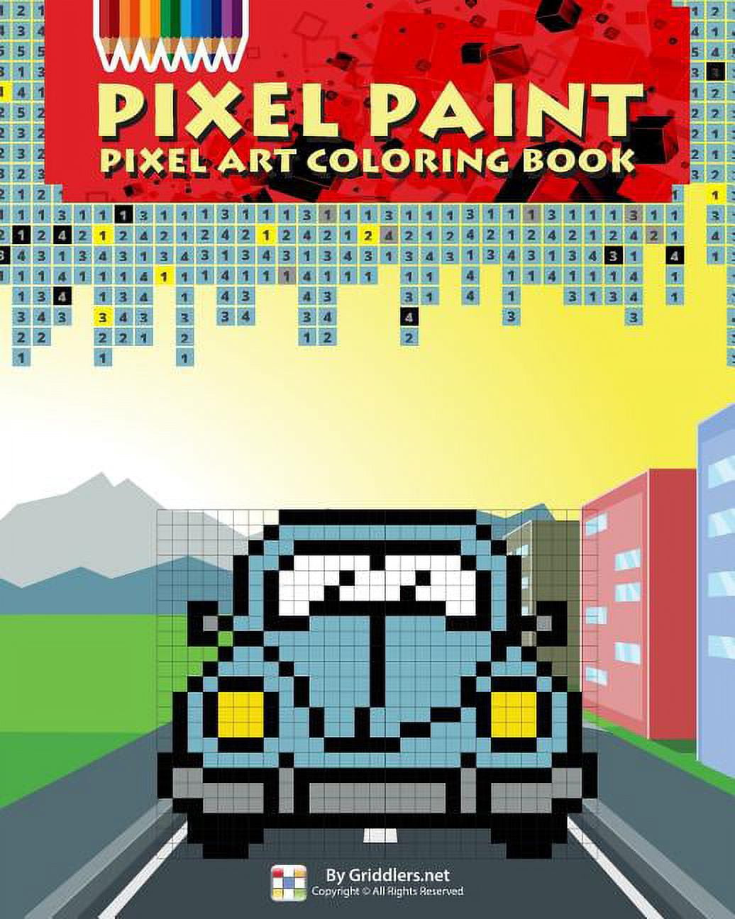 Pixel paint pixel art coloring book