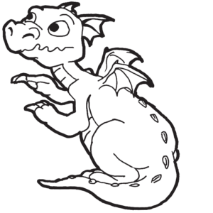 Cute dragon coloring pages printable for free download