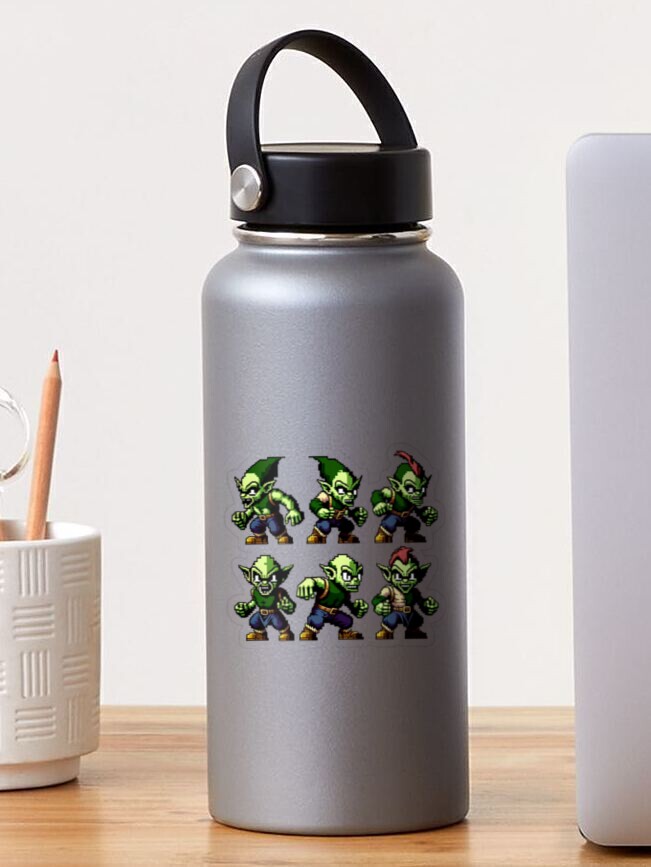 Pixel goblins sheet sticker for sale by aisopinion