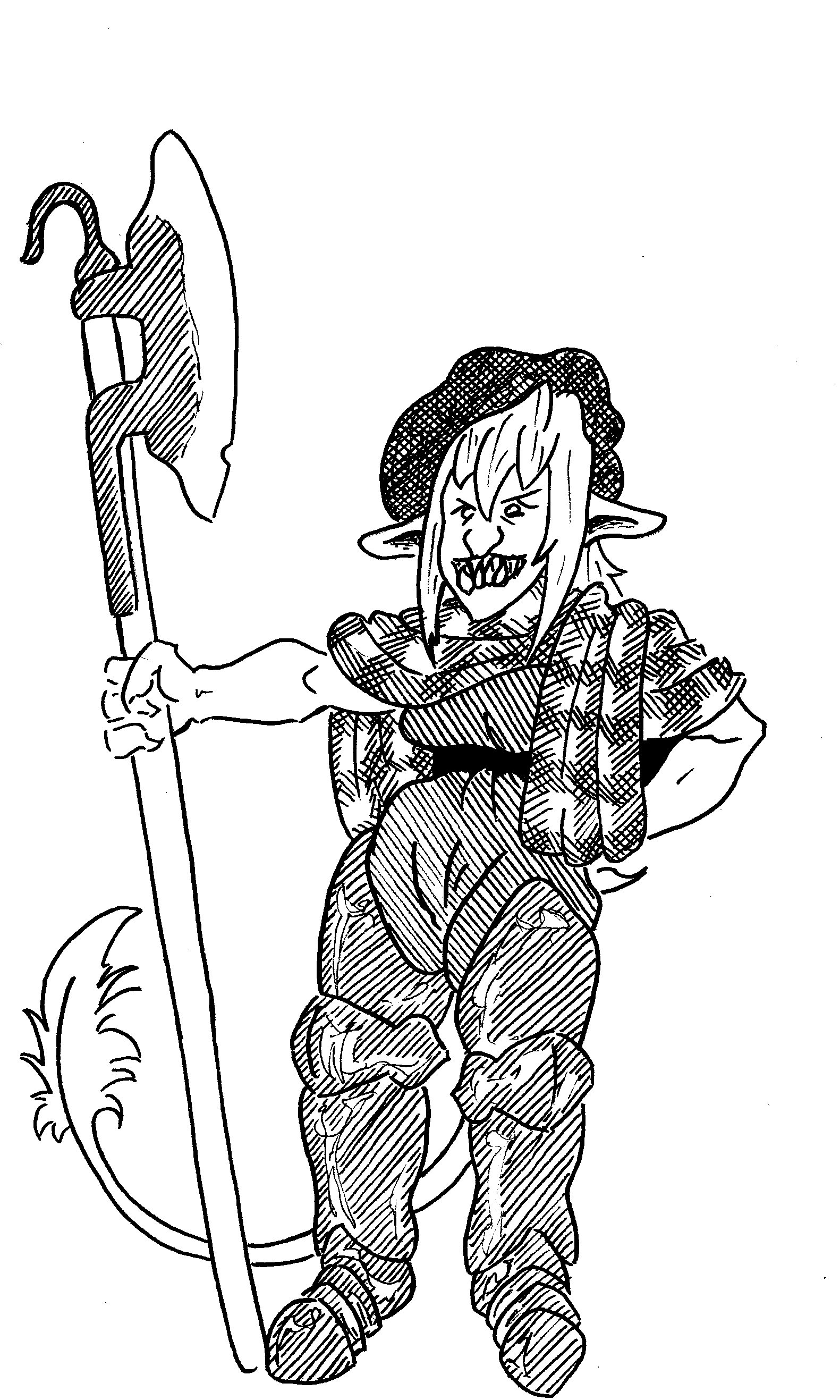 Red cap goblin by joeofthesilk on