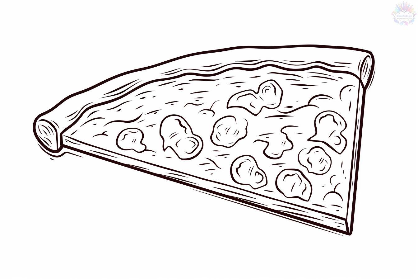 Pizza coloring pages