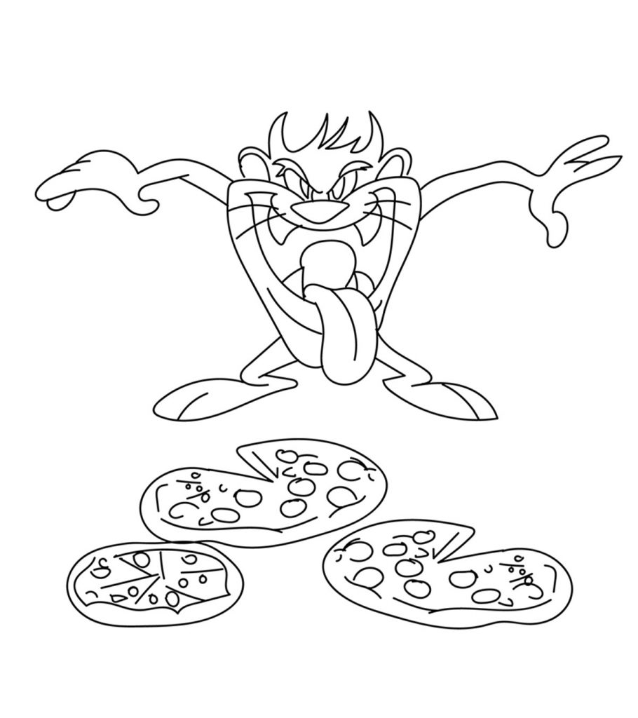 Best pizza coloring pages for your toddler
