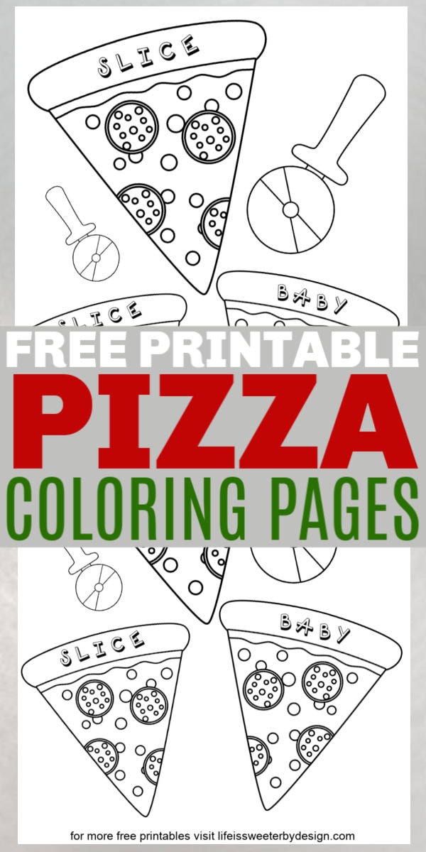 Pizza coloring pages