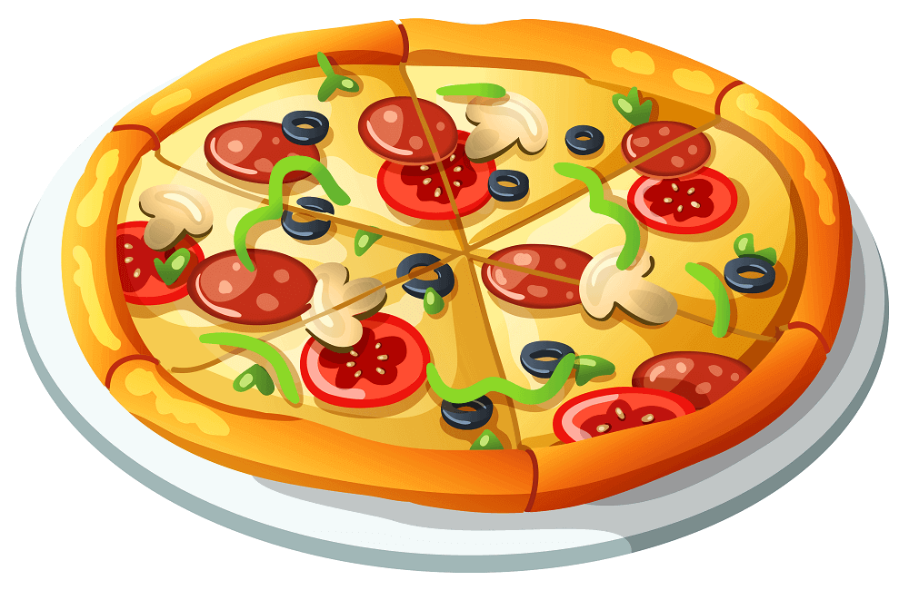 Free pizza coloring pages printable