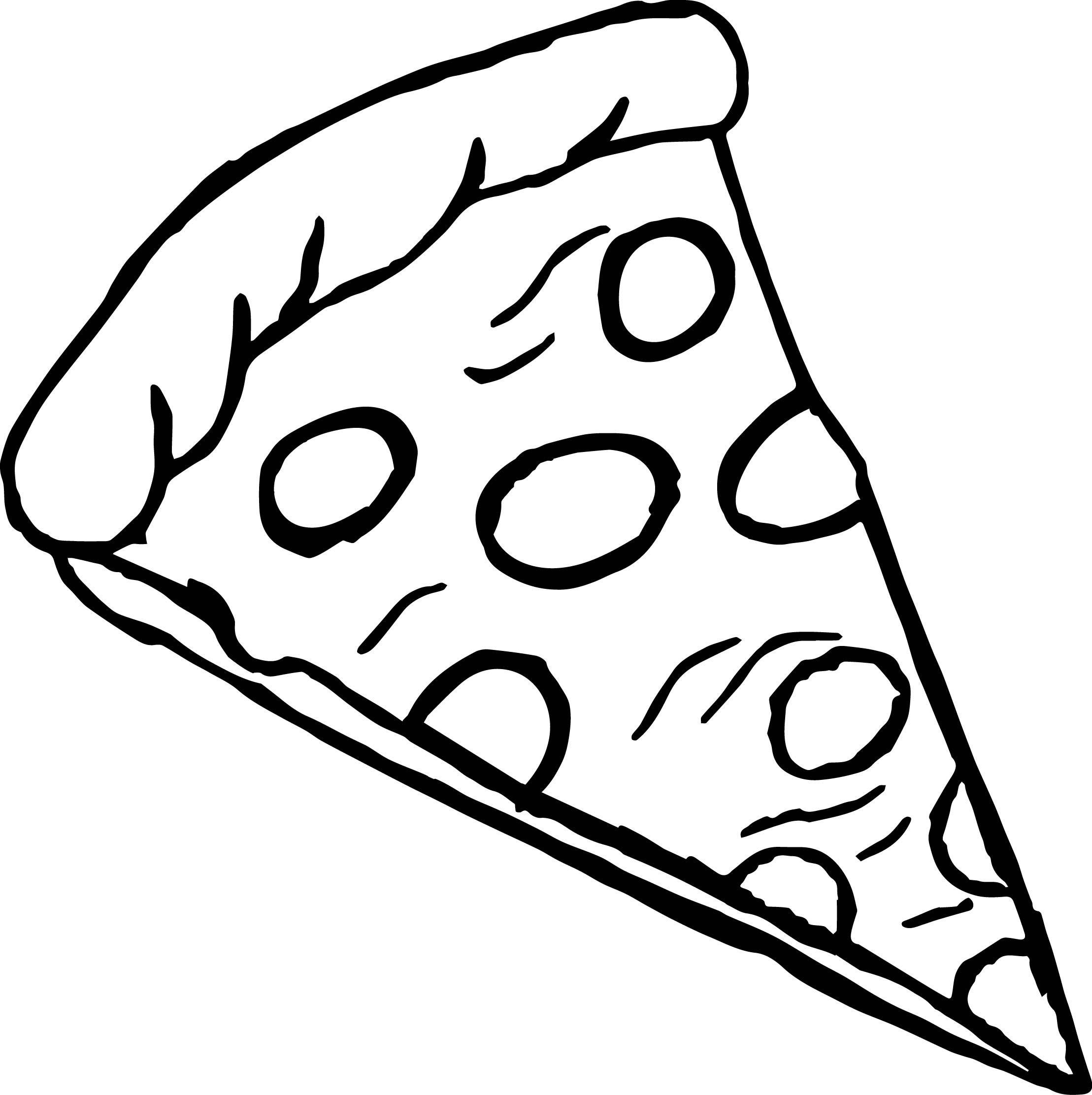 Nice pepperoni pizza coloring page yazdärälabilir renkli sayfalar boyama sayfalarä ãcretsiz boyama kitaplarä