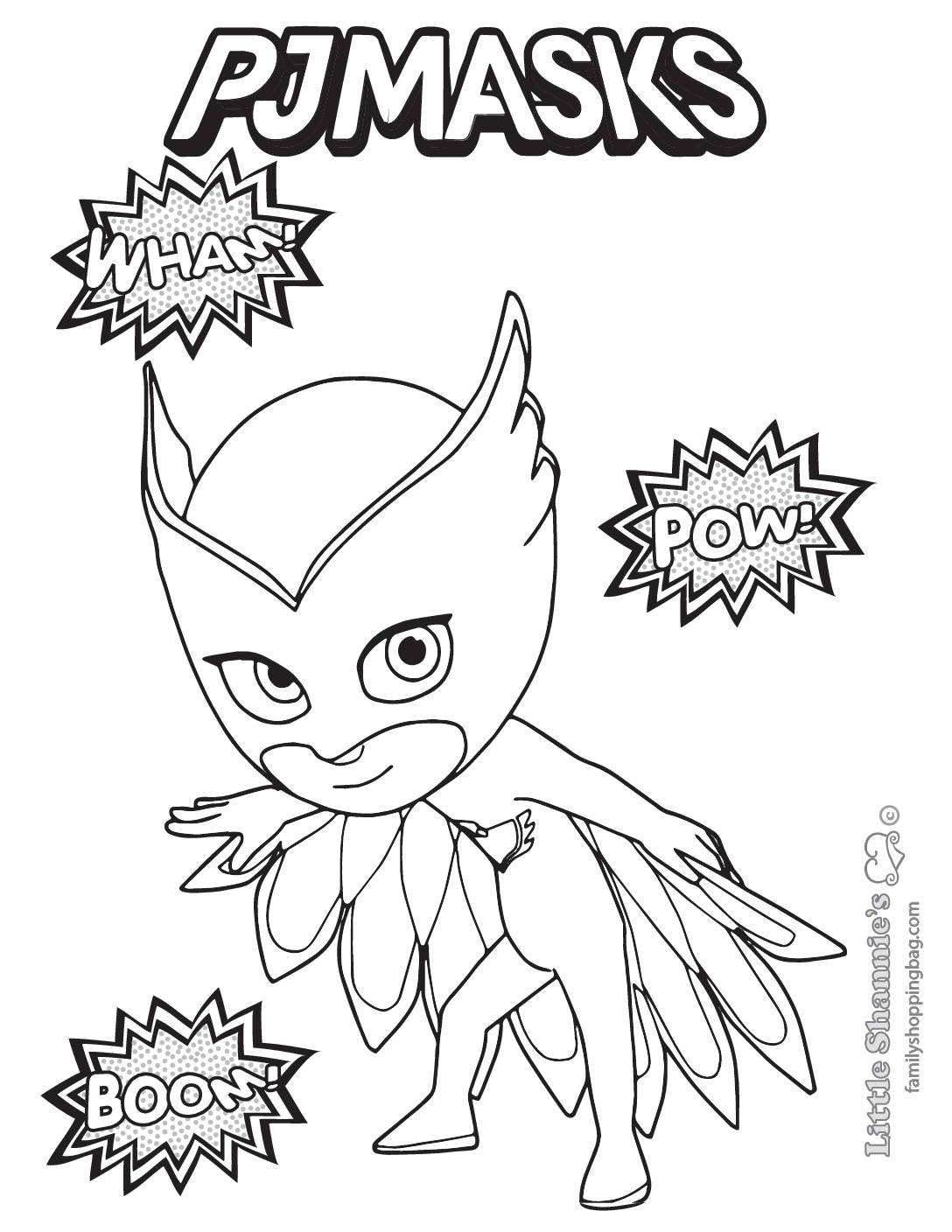 Free printable pj masks coloring pages and more lil shannie