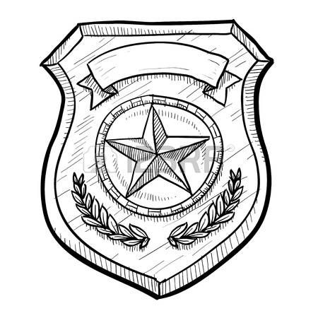 Police badge security badge badge