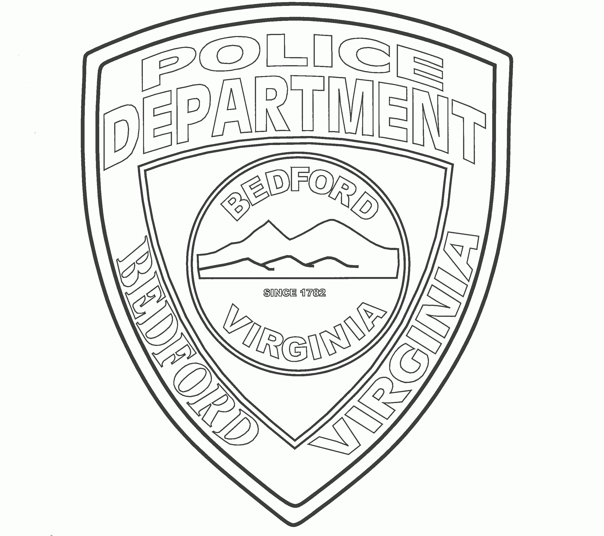 Placa de policia dibujo