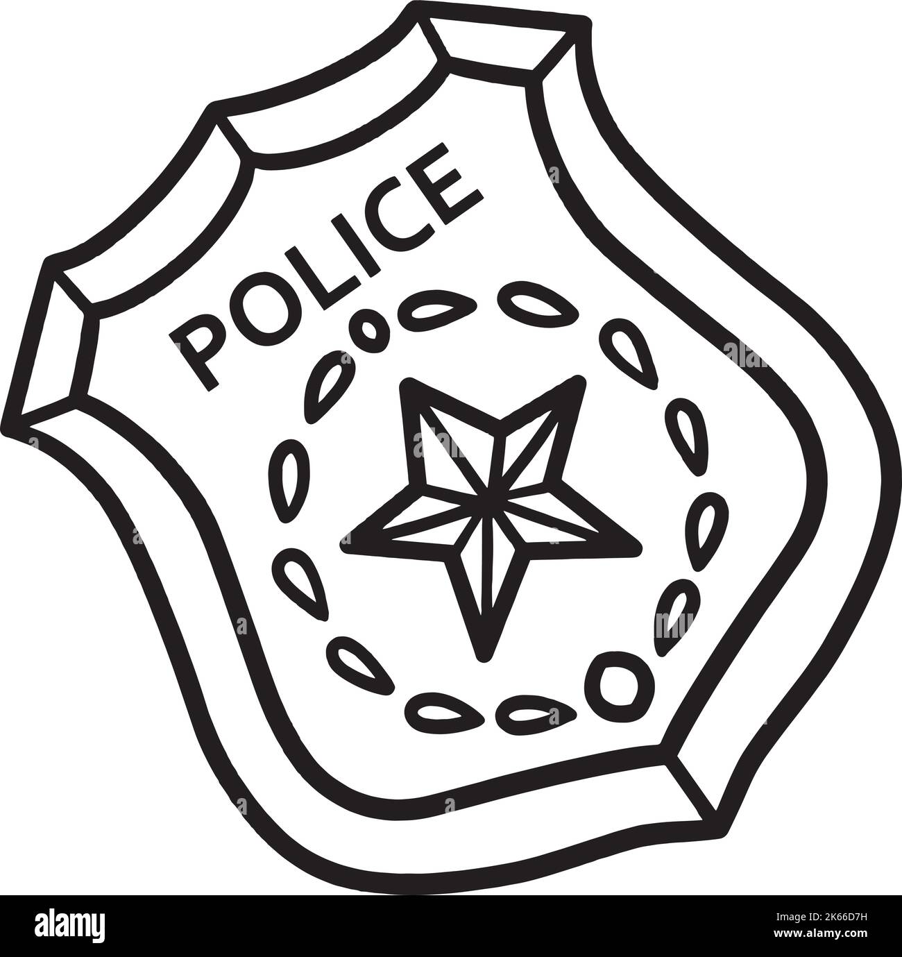 Detective badge black and white stock photos images
