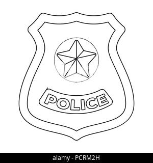 Ilustraciãn detallada del oficial de policãa en uniforme sobre fondo con el coche de policãa en tilo plano ilustraciãn vectorial imagen vector de stock