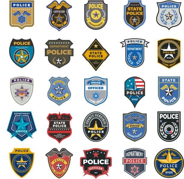 Police officer badge stock photos pictures royalty