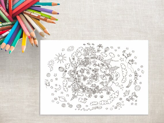 Placemat pdf printable coloring pages