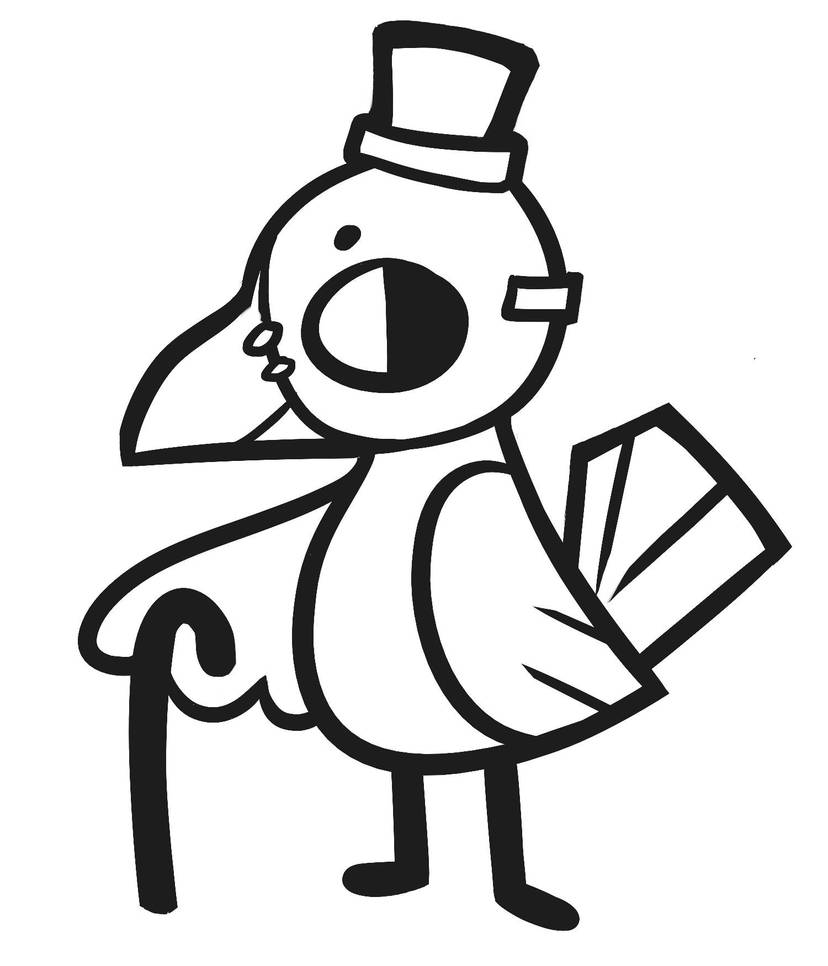 Coloring page plague doctor bird by capnkerfufflez on