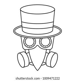 Plague doctor mask stock vector royalty free