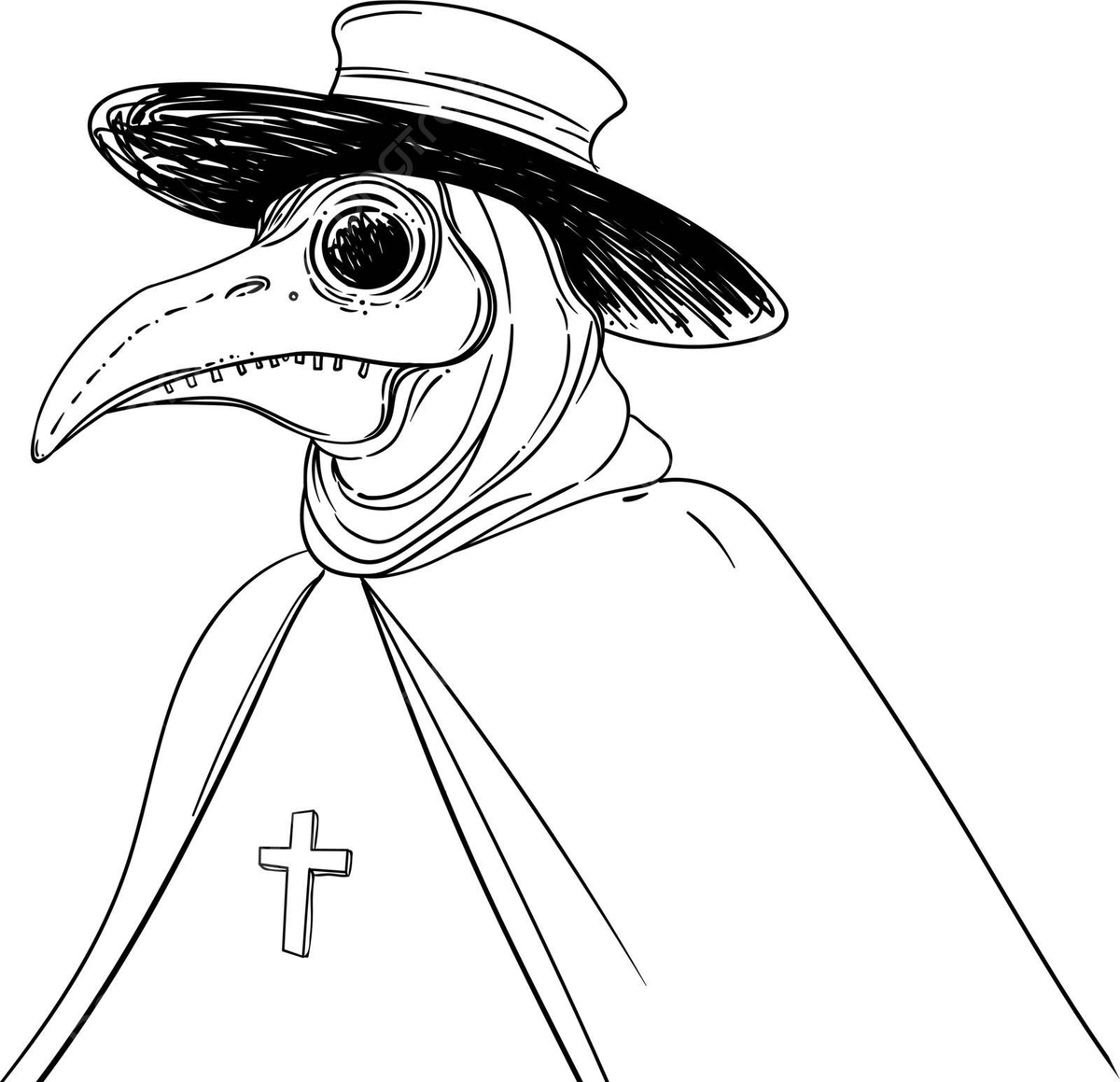 Plague doctor png vector psd and clipart with transparent background for free download