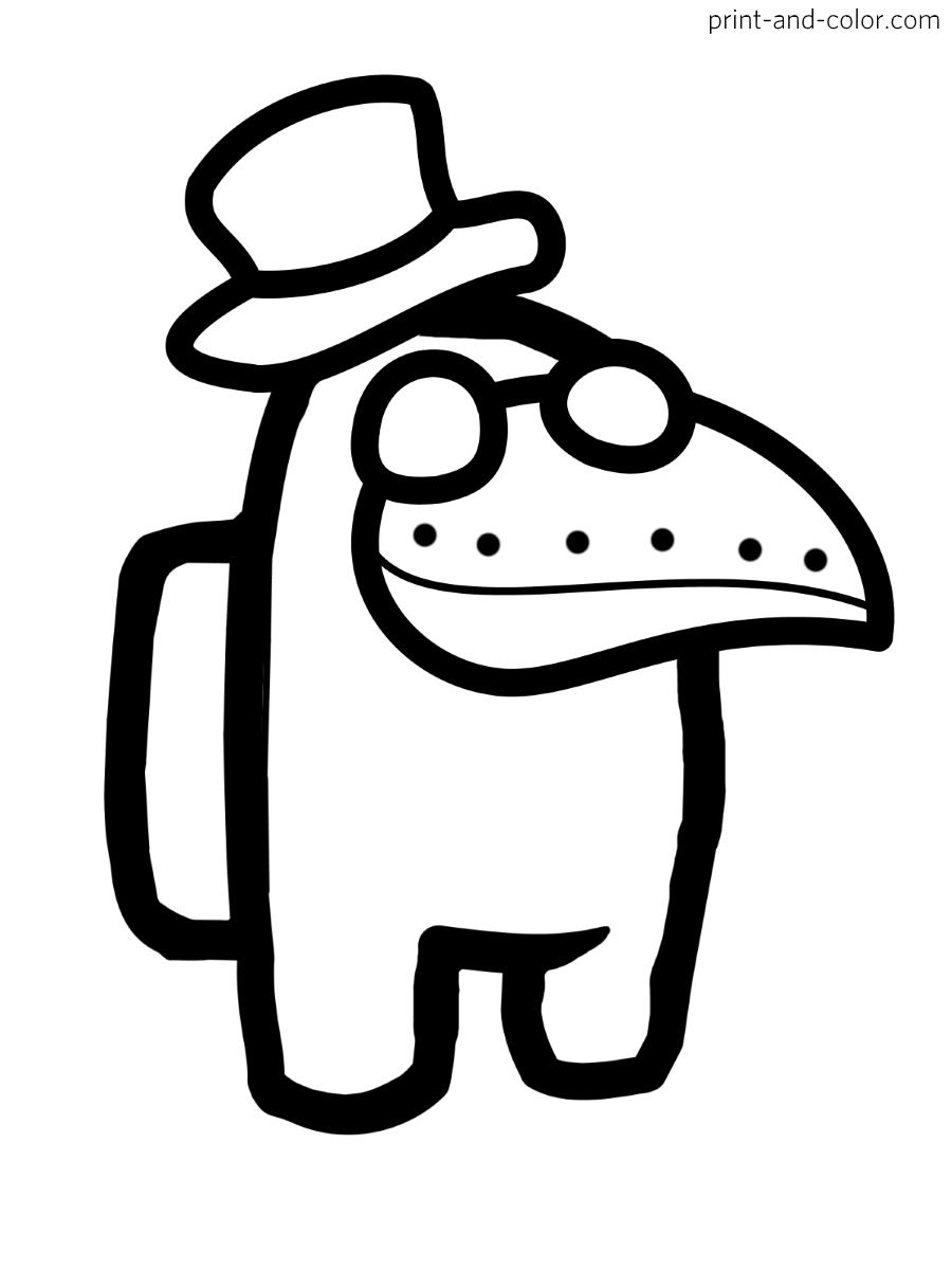 Among us coloring pages print and color