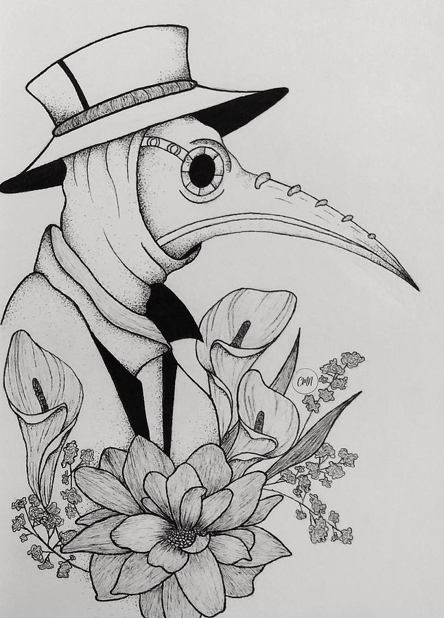 Life is a disease drawing by courtney michele