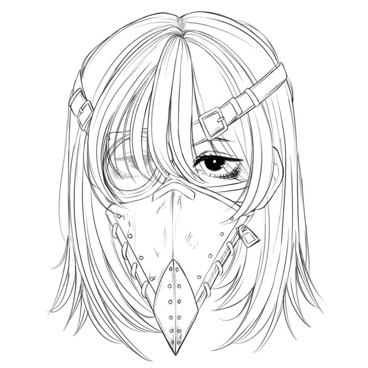 Oc with a plague doctor mask