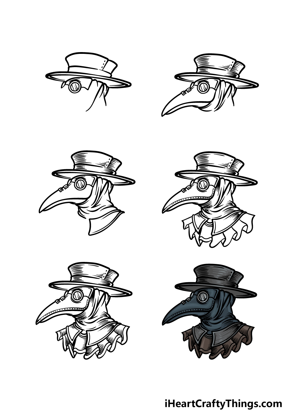 Plague doctor drawing