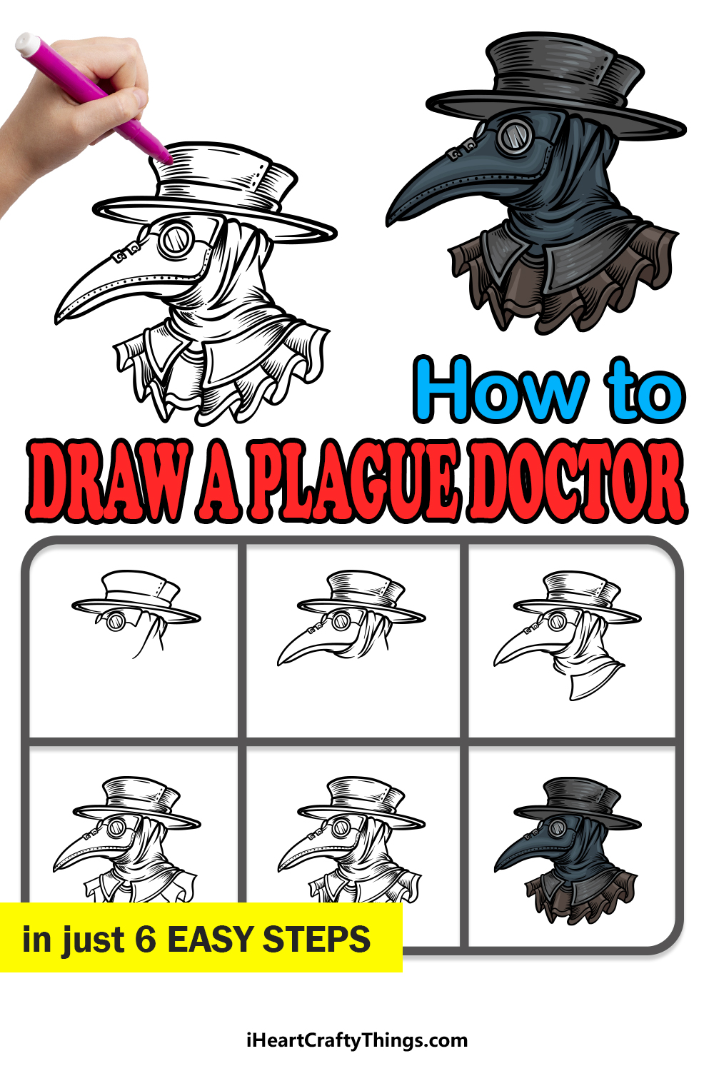Plague doctor drawing