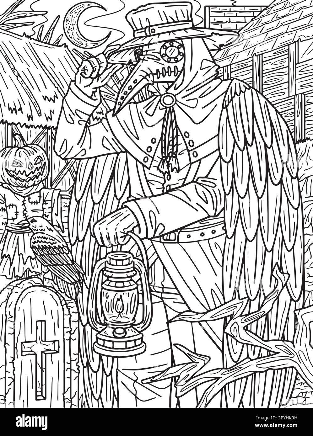The plague doctor cut out stock images pictures