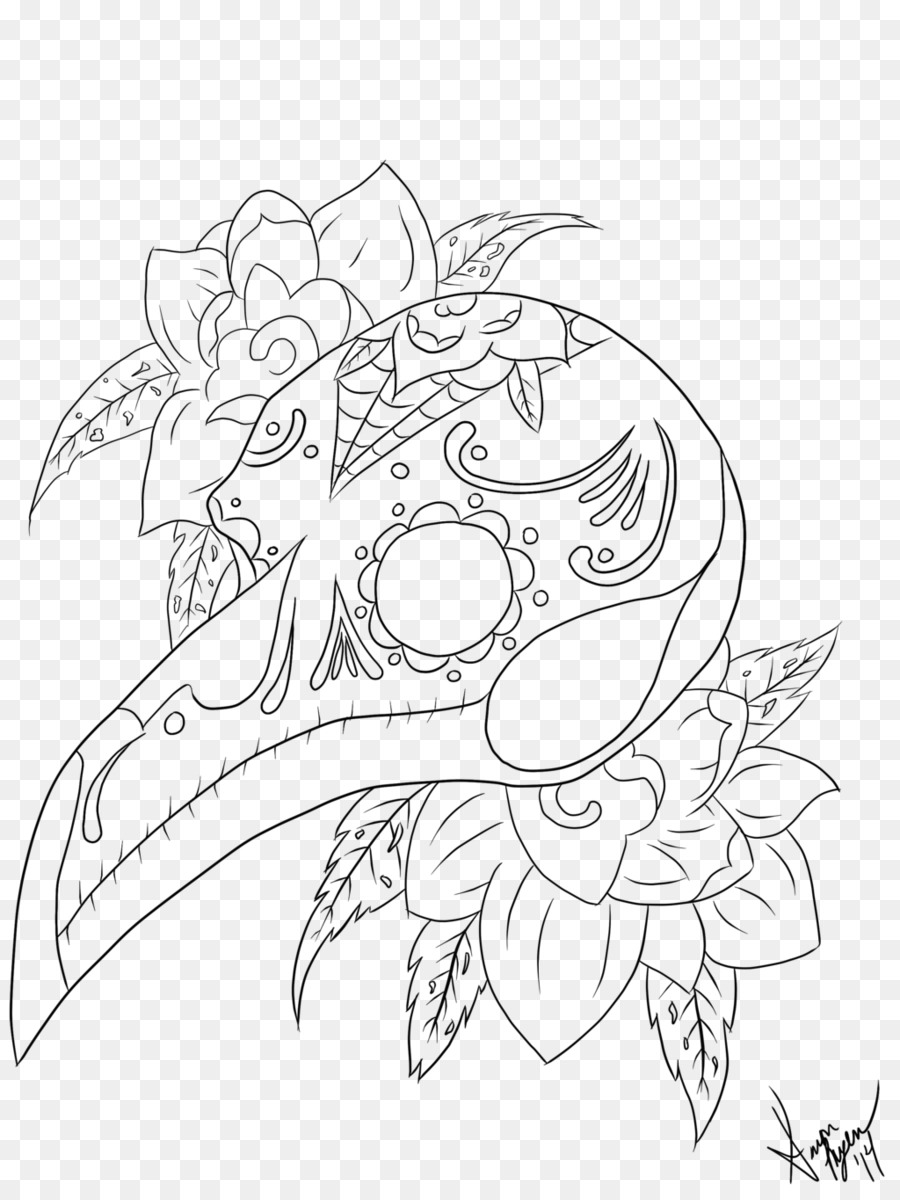Black and white flower png download