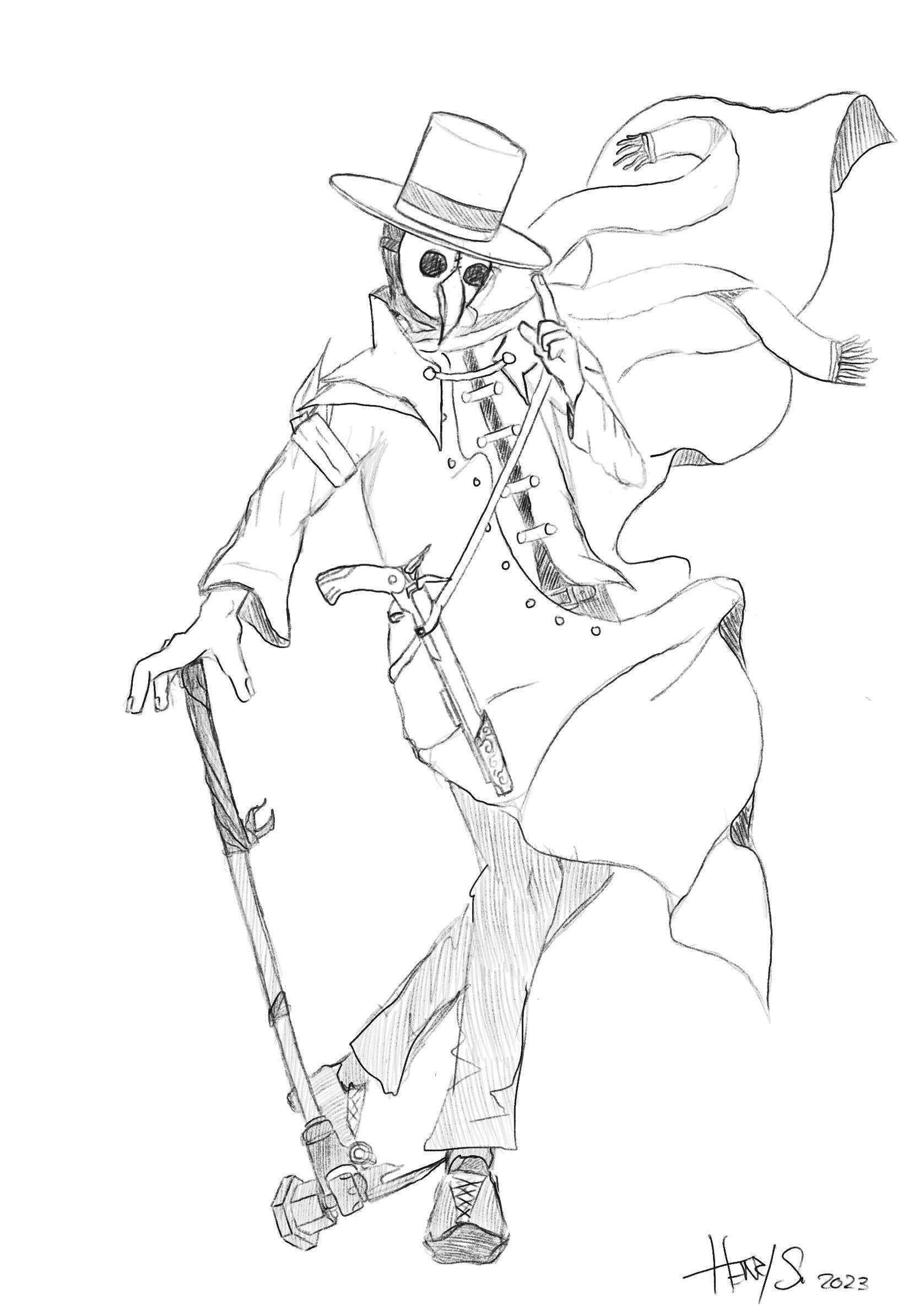 Started as a plague doctor naturally turned into bloodborne fan artâ rbloodborne