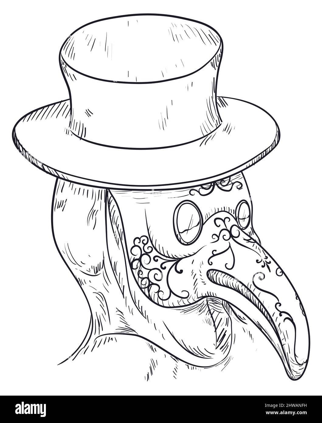 Beak doctor cut out stock images pictures