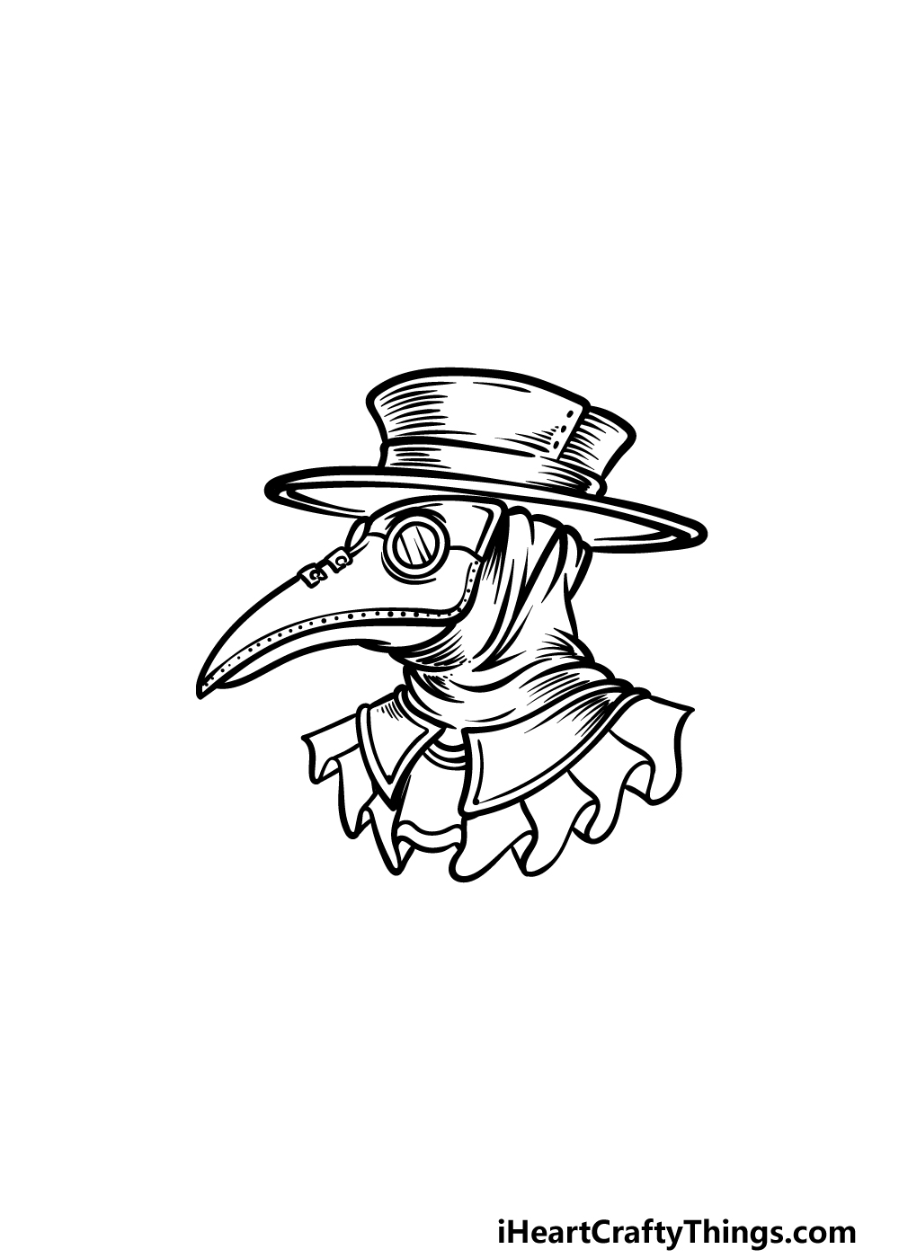 Plague doctor drawing
