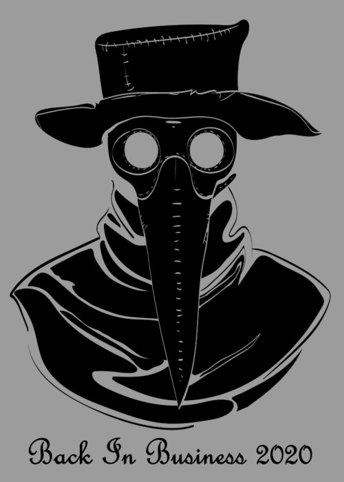 Plague doctor art plague doctor print plague doctor mask steampunk mask horror mask plague mas greeting card by svitlana ostrovska
